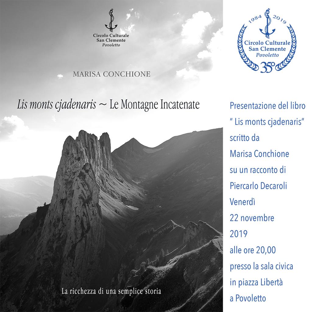 Scopri di più sull'articolo Presentazione del libro “Lis monts cjadenaris”