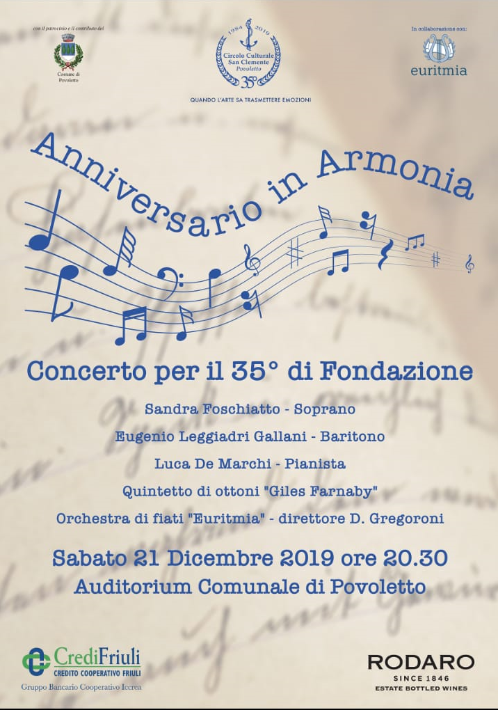 Scopri di più sull'articolo Anniversario in Armonia
