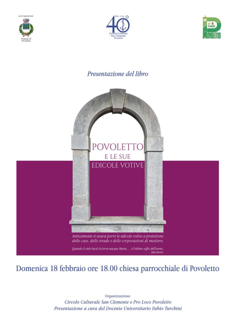 Scopri di più sull'articolo Presentazione del libro “Povoletto e le sue edicole votive”